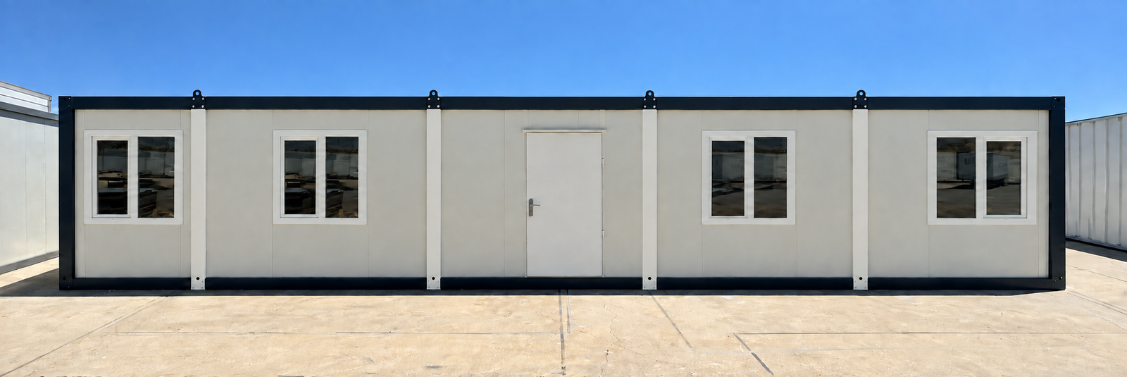 ERO 40 mobile office unit photographed in the EroUnits yard