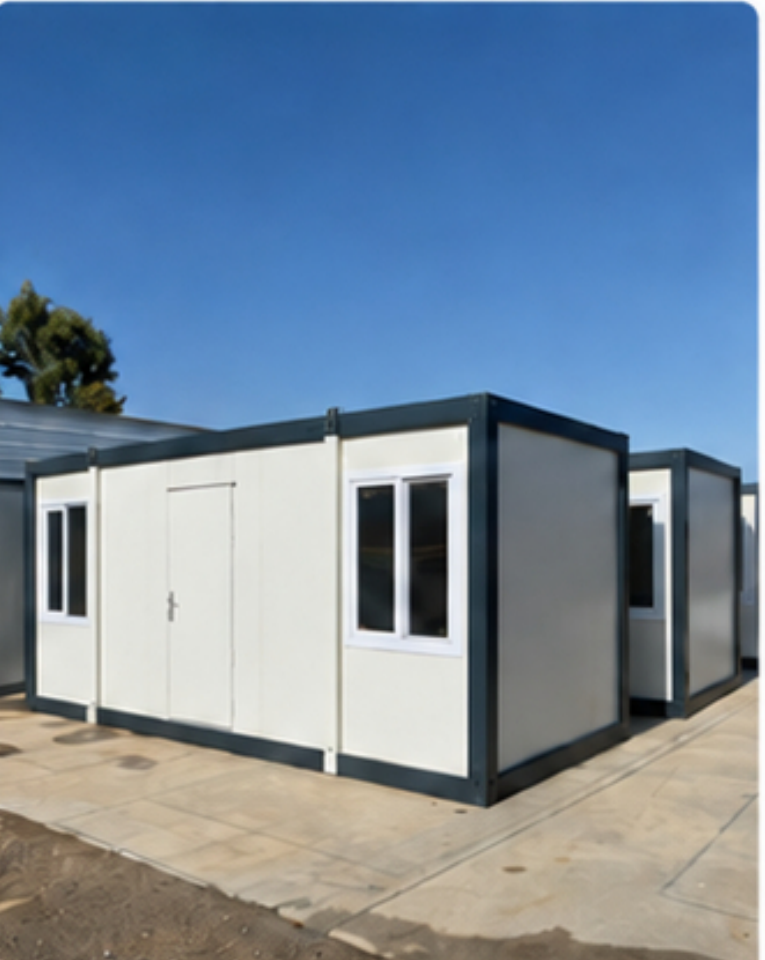 Completed EroUnits mobile office installed on site