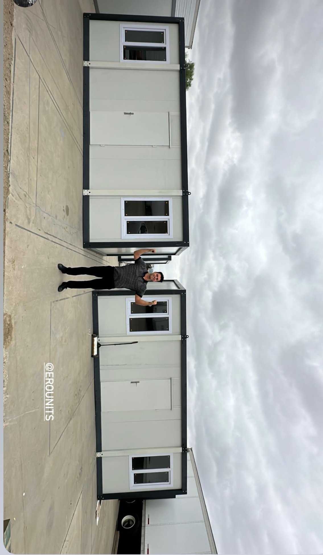 Multiple connected EROUnits offices installed on a site
